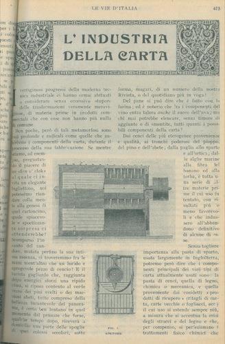 L' industria della carta - copertina
