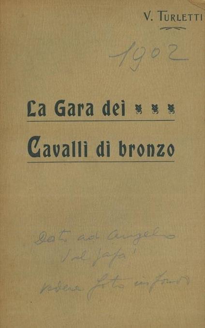 La Gara dei Cavalli di bronzo (Fantasia) - Vittorio Turletti - copertina