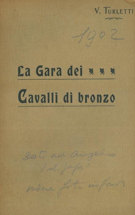 La Gara dei Cavalli di bronzo (Fantasia) - Vittorio Turletti - copertina