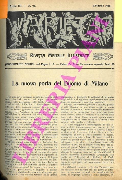 La nuova porta del Duomo di Milano - Carlo Romussi - copertina