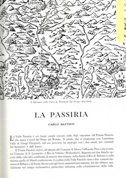 La Passiria - Carlo Battisti - copertina