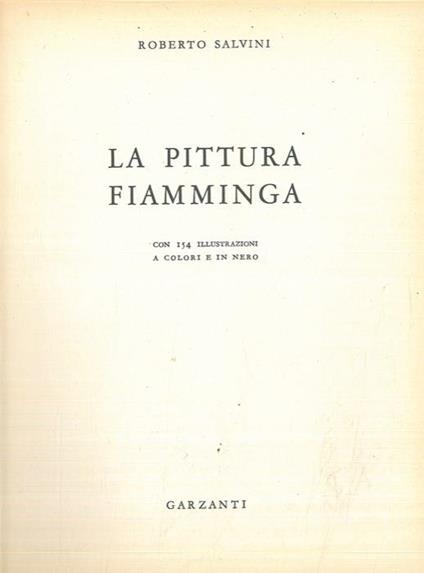 La pittura fiamminga - Roberto Salvini - copertina