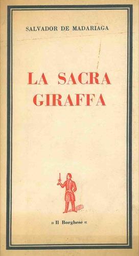La sacra giraffa - Salvador de Madariaga - copertina