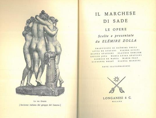 Le opere - François de Sade - copertina