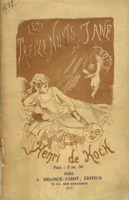 Les treize nuits de Jane - Henry de Kock - copertina