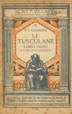 Le Tusculane. Libro primo - M. Tullio Cicerone - copertina