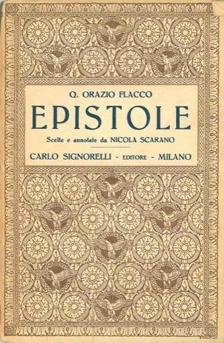Epistole - Quinto Orazio Flacco - copertina