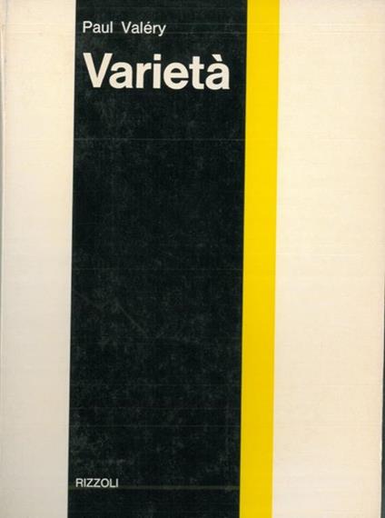 Varietà - Paul Valéry - copertina