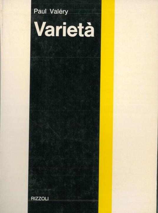 Varietà - Paul Valéry - copertina