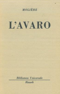 L' avaro - Molière - copertina