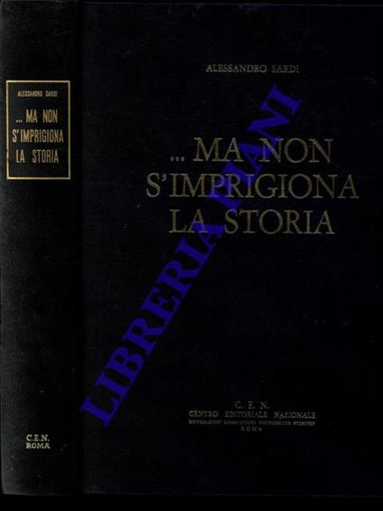 ma, non s'imprigiona la storia - Alessandro Sardi - copertina