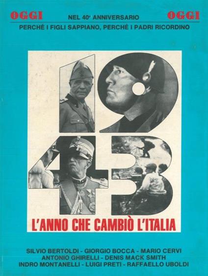 1943. L'anno che cambiò l'Italia - Giulia Orecchia - copertina