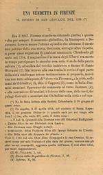 Una vendetta in Firenze il giorno di San Giovanni del 1295