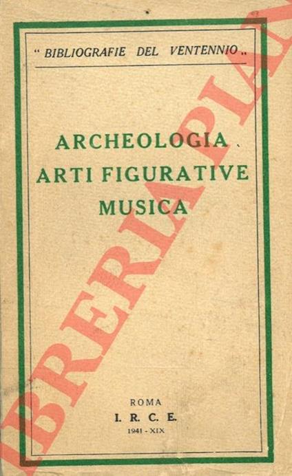 Archeologia Arti figurative Music - copertina
