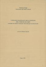 Catalogo ragionato delle edizioni del Comune di Carpi corredato da notizie essenziali sulle fonti per la storia locale