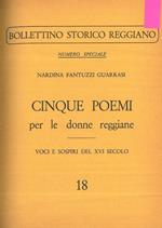 Cinque poemi per le donne reggiane. Voci e sospiri del XVI secolo