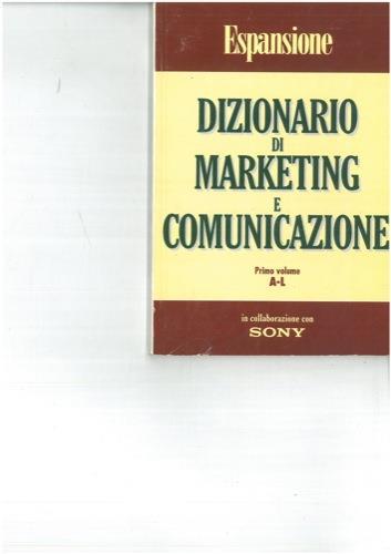 Dizionario di marketing e comunicazione - Milo Goj - copertina