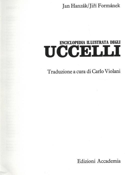 Enciclopedia illustrata degli uccelli - Jan Hanzak - copertina