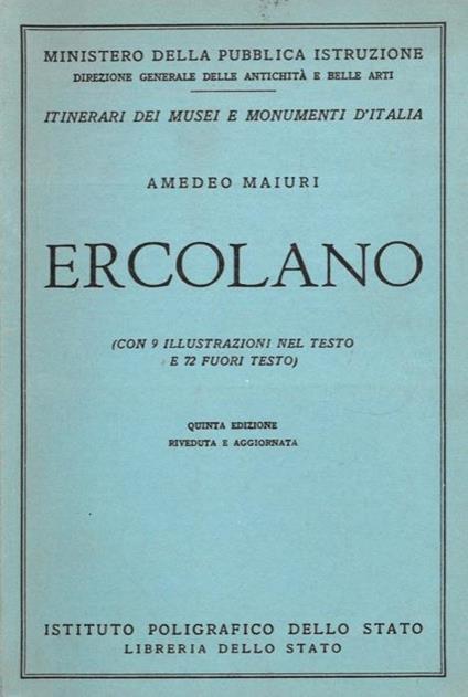 Ercolano - Amedeo Maiuri - copertina