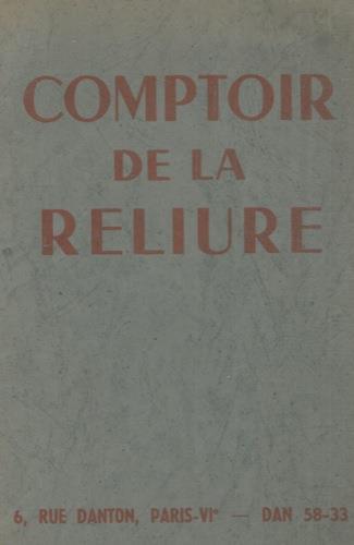 Fournitures générales pour reliures - copertina