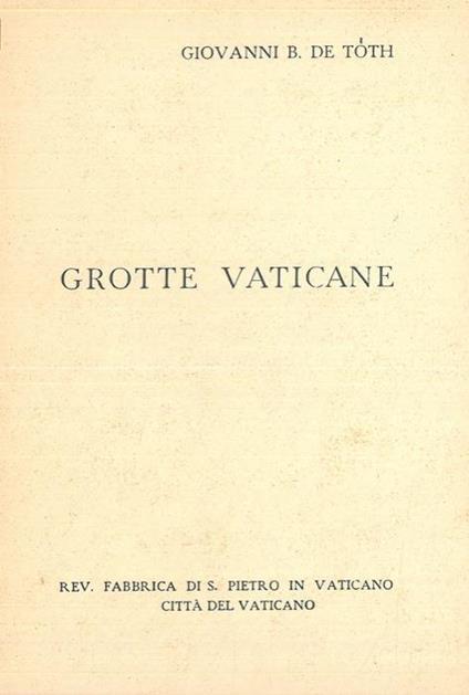 Grotte vaticane - copertina