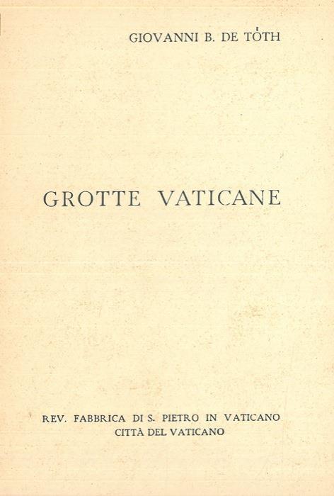 Grotte vaticane - copertina