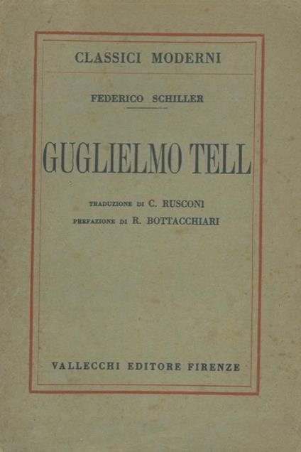 Guglielmo Tell - Friedrich Schiller - copertina