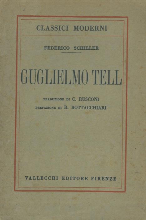 Guglielmo Tell - Friedrich Schiller - copertina