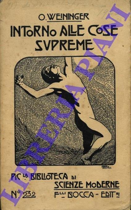 Intorno alle cose supreme - Otto Weininger - copertina