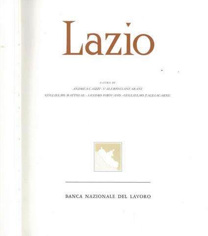 Lazio - Andrea Caizzi - copertina