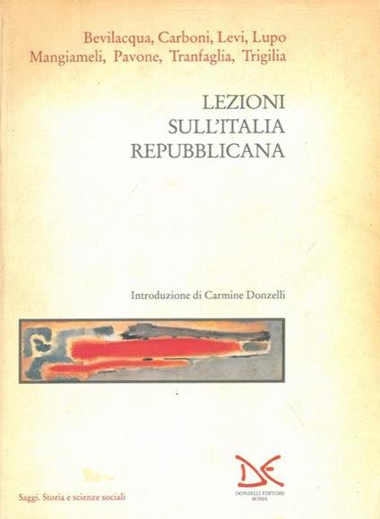 Lezioni sull'Italia repubblicana - copertina