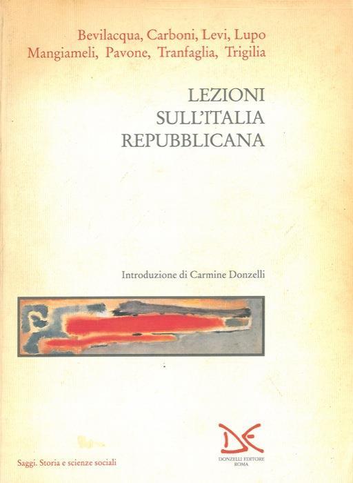 Lezioni sull'Italia repubblicana - copertina