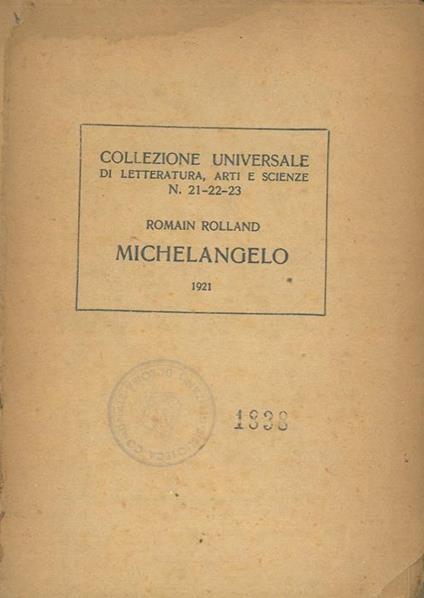 Michelangelo - Romain Rolland - copertina