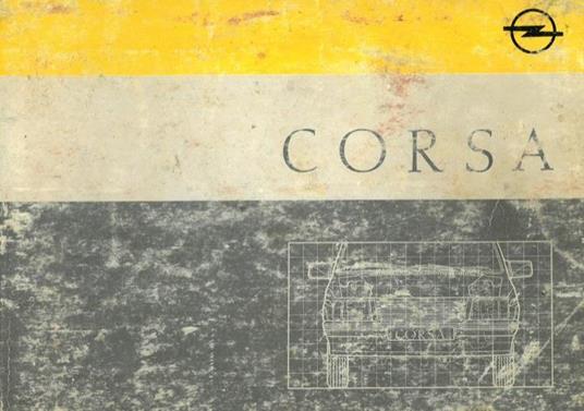 Opel Corsa. Uso e manutenzione - copertina