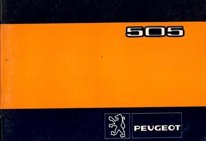 Peugeot 505. Uso e manutenzione - copertina
