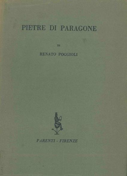 Pietre di paragone - Renato Poggioli - copertina