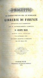 Progetto di riordinamento per le pubbliche librerie di Firenze.