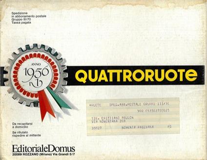 Quattroruote - copertina