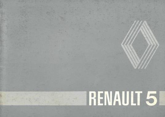 Renault 5. Uso e manutenzione - copertina