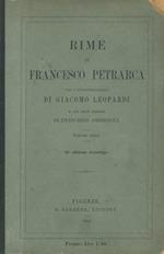 Rime di Francesco Petrarca con l'interpretazione di Giacomo Leopardi