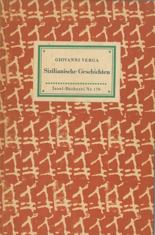 Sizilianische Geschichten - Giovanni Verga - copertina