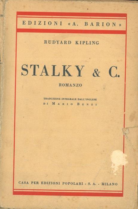 Stalky & C - Rudyard Kipling - copertina