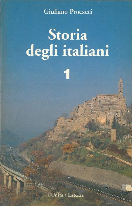 Storia degli italiani - Giuliano Procacci - copertina