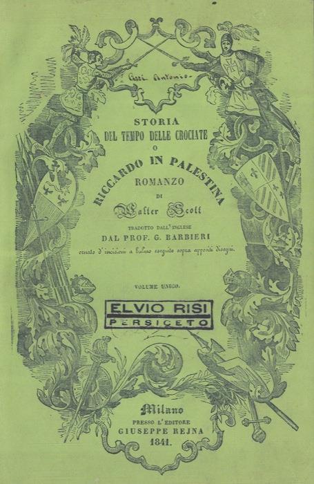 Storia del tempo delle crociate o Riccardo in Palestina - Walter Scott - copertina