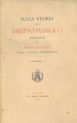 Sulla storia del diritto pubblico