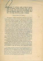 Sull'importanza di coordinare anche in Italia le osservazioni sui fenomeni periodici presentati dagli esseri organici viventi, colle osservazioni meteorologiche che si fanno nelle differenti regioni d'essa in relazione all'invito a tali studj, fatto