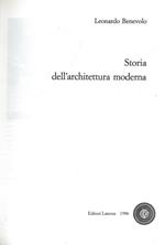 Storia dell'architettura moderna.