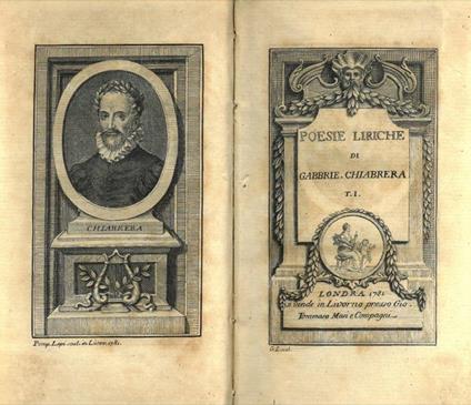 Poesie liriche - Gabriello Chiabrera - copertina