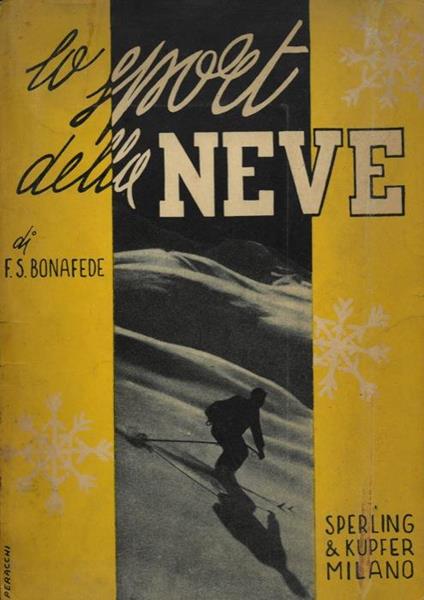 Lo sport della neve - Franco Bonafede - copertina