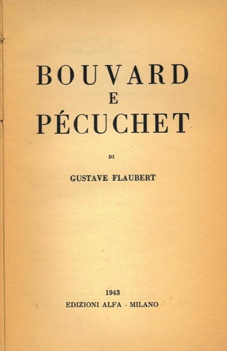 Bouvard e Pécuchet - Gustave Flaubert - copertina